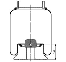 85.88.777.90307 - Körük Komple Metal Piston D13b09