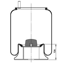 83.88.777.90310 - Körük Komple Metal Piston D13b15g