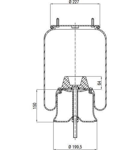 Körük Komple Metal Piston 361421K - 83.88.777.90313