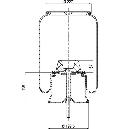 Körük Komple Metal Piston 361480C - 45.88.777.90232