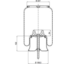 45.88.777.90232 - Körük Komple Metal Piston 361480C