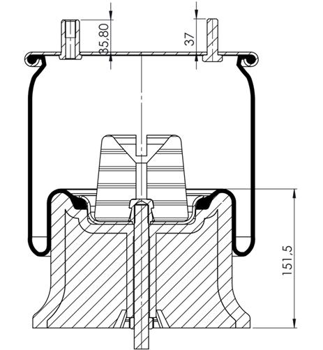 Körük Komple Plastik Pıston 32619-01Cpp - 41.88.777.90318