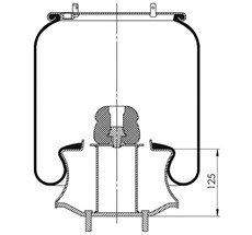 12.88.777.90323 - Körük Komple Metal Piston 1r12825