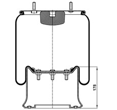 92.88.777.90337 - Air Spring With Plastic Piston 4028Np05