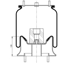 84.88.777.90340 - Körük Komple Metal Piston 4154Np05