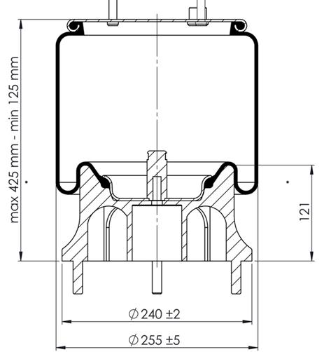 Körük Komple Plastik Piston 4154Np05 - 84.88.777.90341