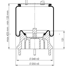 84.88.777.90341 - Körük Komple Plastik Piston 4154Np05