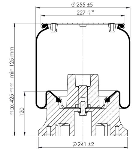 Körük Komple Plastik Piston 4154Np06 - 84.88.777.90342