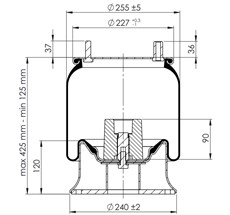 42.88.777.90239 - Körük Komple Metal Piston 34154-01K