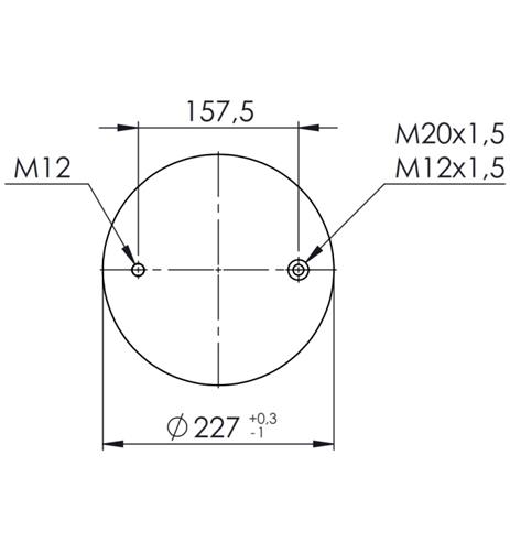 Körük Komple Metal Piston 34154-01K - 42.88.777.90239