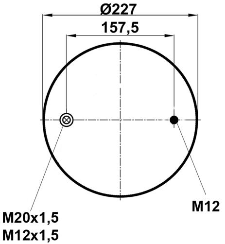 Körük Komple Plastik Piston 4156Np15 - 85.88.777.90350