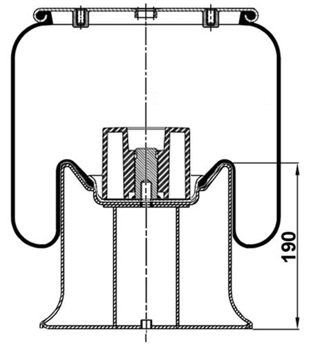 Körük Komple Metal Piston 4157Np06 - 40.88.777.90355