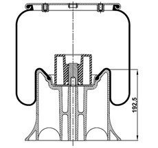 92.88.777.90358 - Air Spring With Plastic Piston 4157Np06