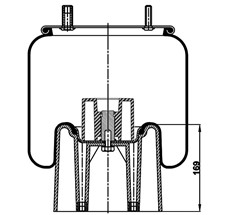 92.88.777.90360 - Air Spring With Plastic Piston 4157Np09