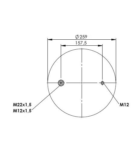 Air Spring With Metal Piston 24157K05 - 45.88.777.90362