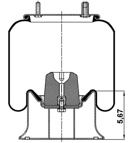 Körük Komple Metal Piston 4159Np08 - 85.88.777.90371