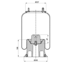 85.88.777.90376 - Körük Komple Aliminum Piston 4159Np14