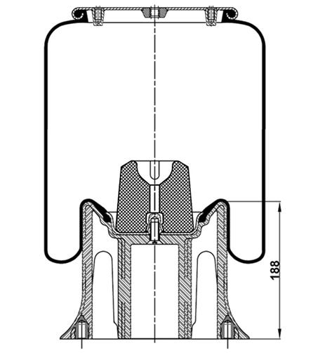 Körük Komple Plastik Piston 1R12713 - 13.88.777.90179