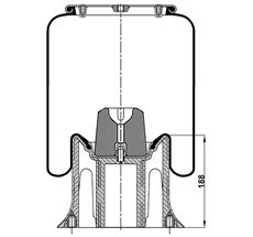 13.88.777.90179 - Körük Komple Plastik Piston 1R12713