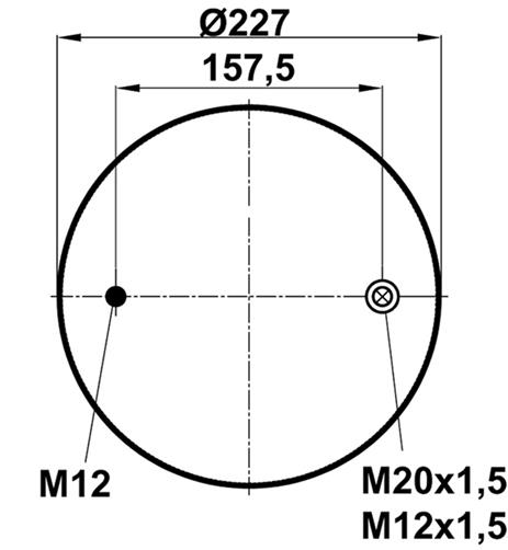 Körük Komple Plastik Piston 4159Np09 - 85.88.777.90378