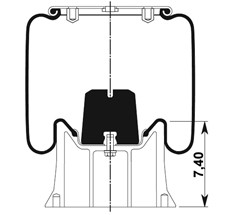 13.88.777.90303 - Körük Komple Plastik Piston 34159-06Kpp