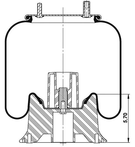 Körük Komple Plastik Piston 4159Np13 - 42.88.777.90308