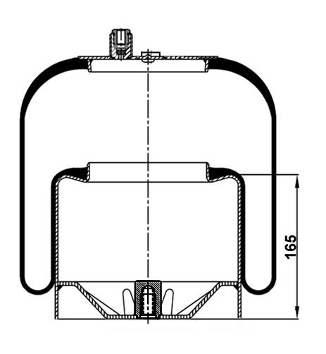 Air Spring With Metal Piston 4185Np01 (Voss 230) - 17.88.777.90388