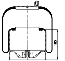 17.88.777.90403 - Körük Komple Metal Piston 4390Np04 (Voss230)