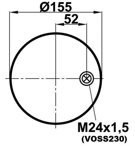 Körük Pistonsuz 4391N1 (Voss230) - 17.88.777.90415