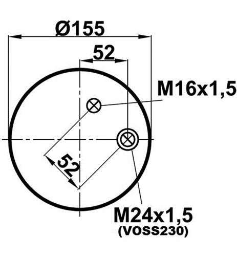 Körük Pistonsuz 4391N2 (Voss230) - 17.88.777.90416