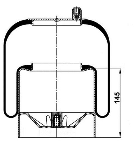 Air Spring With Metal Piston 4391Np21 (Voss232) - 17.88.777.90413