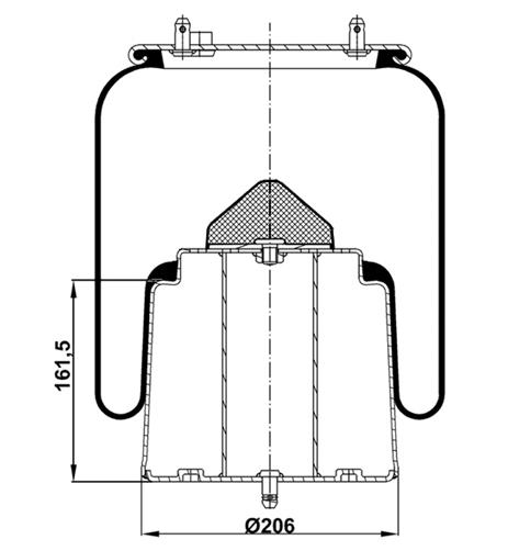 Körük Komple Metal Piston 1r11-832 - 13.88.777.90417