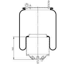 12.88.777.90425 - Körük Komple Metal Piston 4571Np02