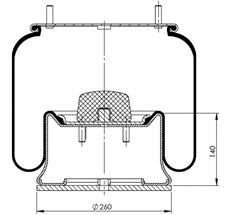 41.88.777.90440 - Körük Komple Metal Piston 4810Np08