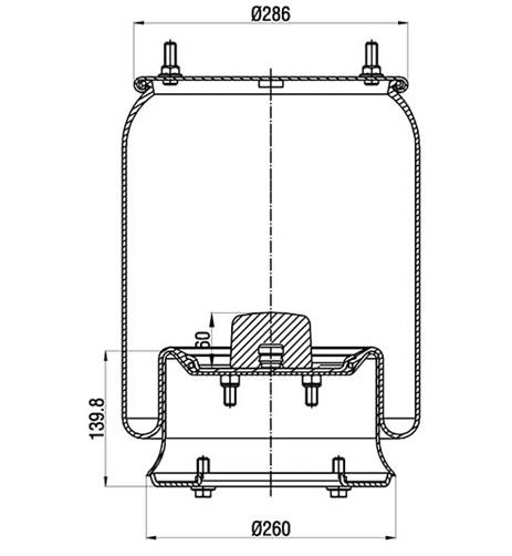 Körük Komple Metal Piston 4810Np07 - 41.88.777.90441