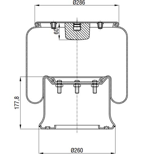 Körük Komple Metal Piston Rml75924c1 - 41.88.777.90443