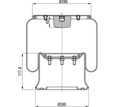 41.88.777.90443 - Körük Komple Metal Piston Rml75924c1