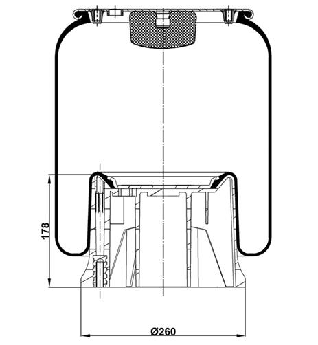 Körük Komple Plastik Piston 4813Np07 - 13.88.777.90444