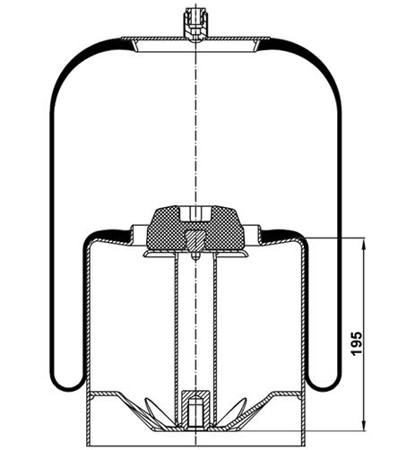 Körük Komple Metal Piston 4838Np03 (Voss230) - 17.88.777.90448