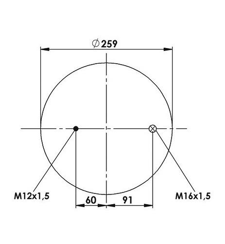 Körük Komple Metal Piston 4862n1p02 - 11.88.777.90451