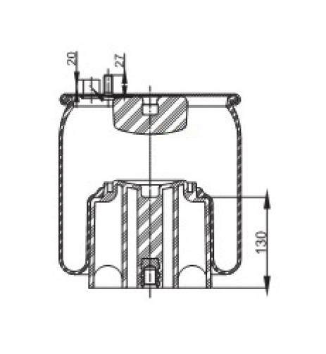 Körük Komple Plastik Piston 4882n1p05 - 11.88.777.90454