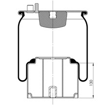 11.88.777.90457 - Körük Komple Metal Piston 4884N1P07