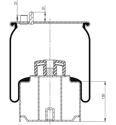 Körük Komple Metal Piston 4884N1P09 - 11.88.777.90660