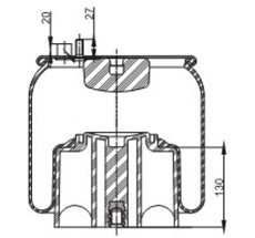 11.88.777.90458 - Körük Komple Plastik Piston 4884N1P06