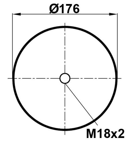 Air Spring With Metal Piston 4885N1P02 - 11.88.777.90461