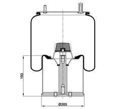 39.88.777.90474 - Körük Komple Metal Piston 4941Np02