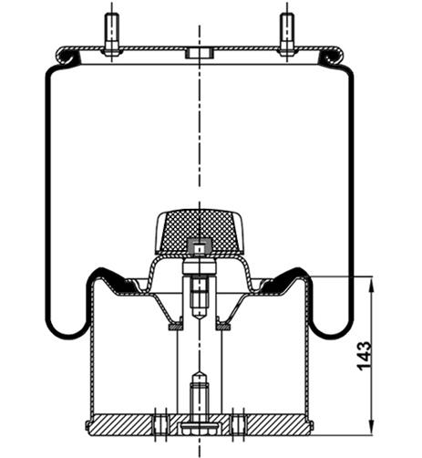 Körük Komple Metal Piston 4961Np02 - 39.88.777.90668