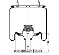 39.88.777.90668 - Körük Komple Metal Piston 4961Np02