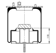 12.88.777.90675 - Körük Komple Metal Piston 884Np04