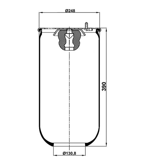 Air Spring W/O Piston 6603Np01 - 12.88.777.90493